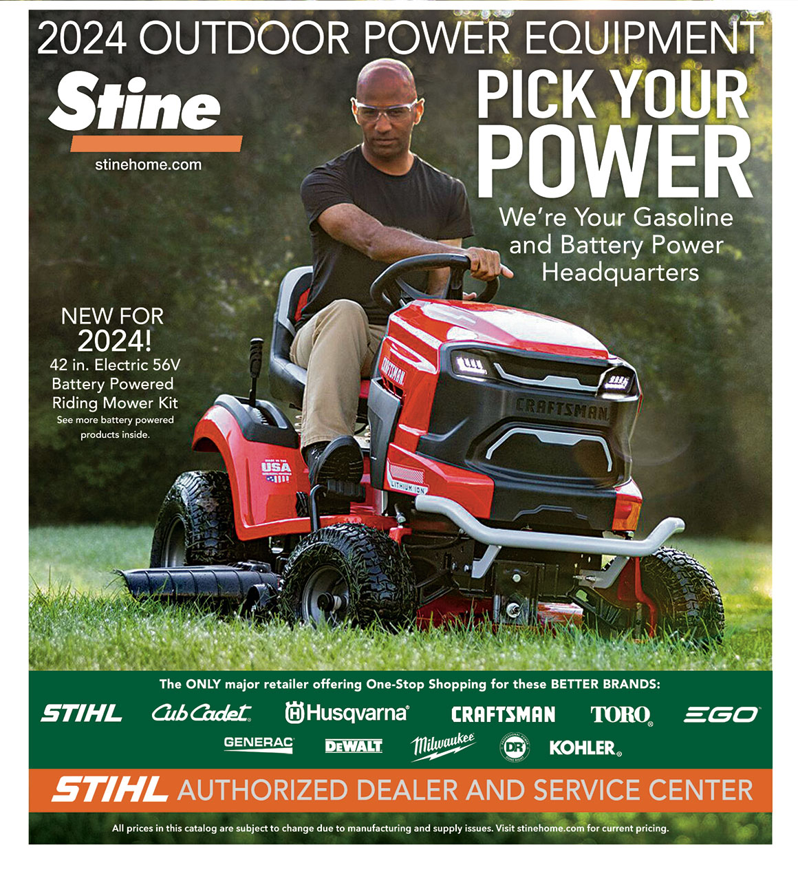 local ad campaign Outdoor Power Equipment Catalog 2024 image